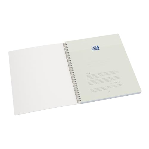 OXFORD Spiralbuch Origins, DIN A4, Kariert, Schwarz 70 Blatt, Optik Papier, perforiert, ohne Lochung, 1 Stück (400150006) Marca