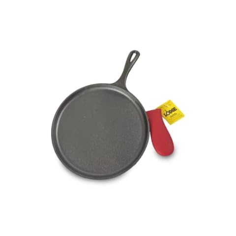Lodge Cast Iron Griddle with Silicone Handle, 10.5-inch Cover
