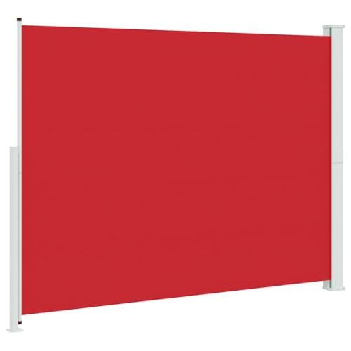 Auvent latéral rétractable de patio 220x300 cm rouge gris - 6