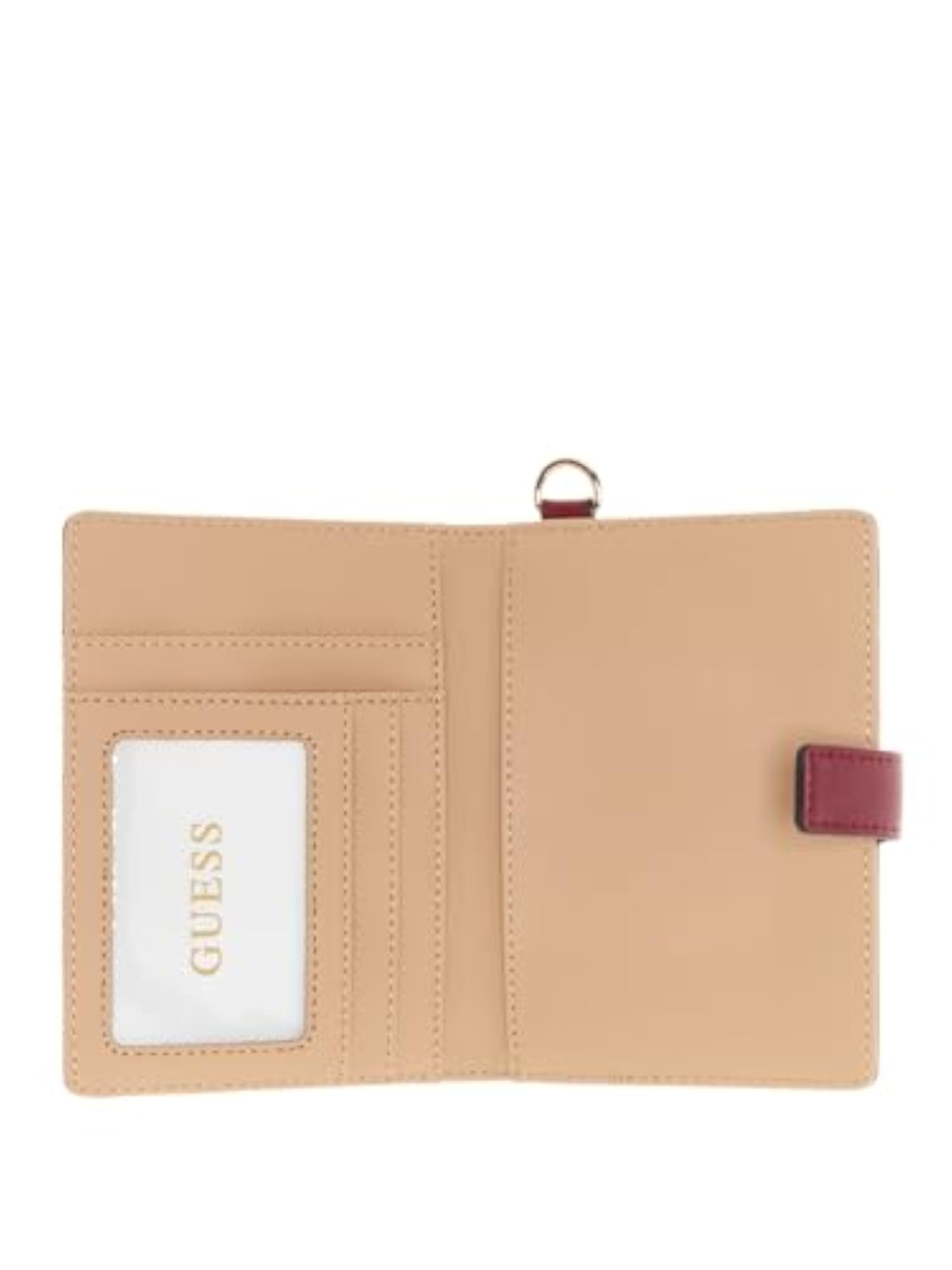 Claret Printed Wilder Passport Case With Luggage Tag