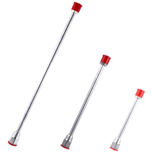 FUTUREORYY Extensiones para Pulverizador de Pintura sin Aire, Varillas de Aleación de Aluminio Ligeras y Resistentes, Set de 3 Piezas (20 CM, 30 CM, 50 CM) para Trabajos en Altura y Zonas