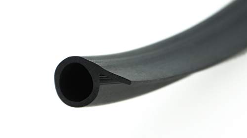 Perfil de partituras NP5 de SMI profesional de EPDM (65 Shore) - Diámetro de 18 mm, ancho de 30 mm, grosor de 2,5 mm - Color negro - Perfil de refuerzo - Perfil para juntas - Perfil de bandera (50 m) Cover