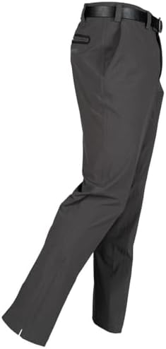 Stromberg Men’s Weather Tech Stretch Golf Trousers – Waterproof & Breathable 3-Ply Fabric with Thermal Layer – Non-Iron, Stain Resistant Polyester Blend for Comfort & Performance on The Course Grey Stromberg Men’s Weather Tech Stretch Golf Trousers – Waterproof & Breathable 3-Ply Fabric with Thermal Layer – Non-Iron, Stain Resistant Polyester Blend for Comfort & Performance on The Course Grey