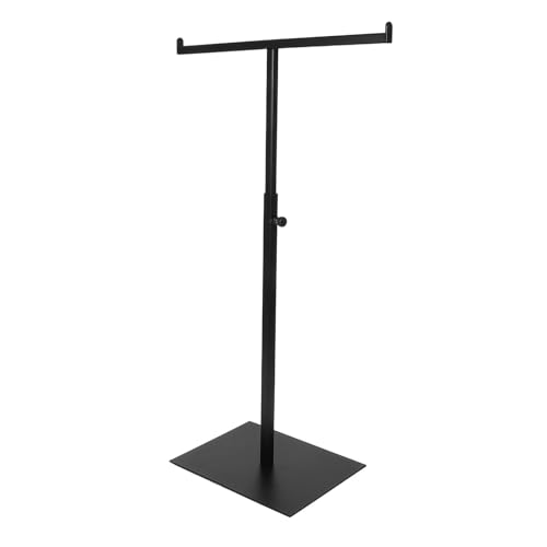 HIAKDOFT Soporte para Toallas de Mano Ajustable de 23 Pulgadas Toallero Telescópico de Encimera en Forma de T Soporte Independiente Negro para Baño Cocina y Tocador Organizador