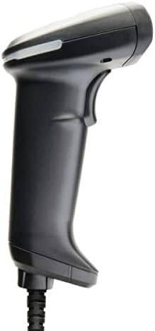 Opticon L-46X 1D & 2D USB Barcode Scanner with its USB cable connected at the base.