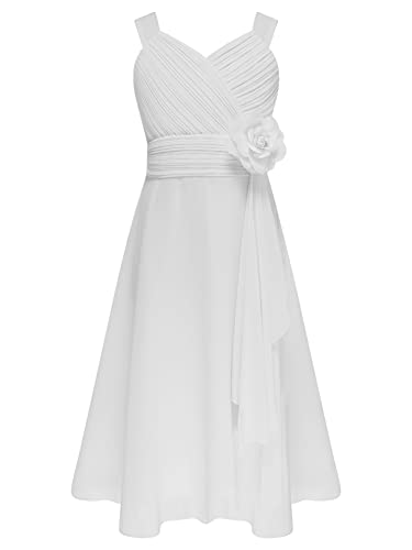 Vestido de desfile de boda gala Alvivi confeccionado en gasa premium con aplique artesanal de flor