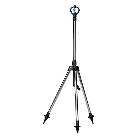 DDSFDS Tripod Irrigation Sprinkler - 1/2 3/4 Inch Water Irrigation Tool - 360 Degrees Rotating Plastic Sprinkler System Equipment - Garden Lawn Supplies Cover
