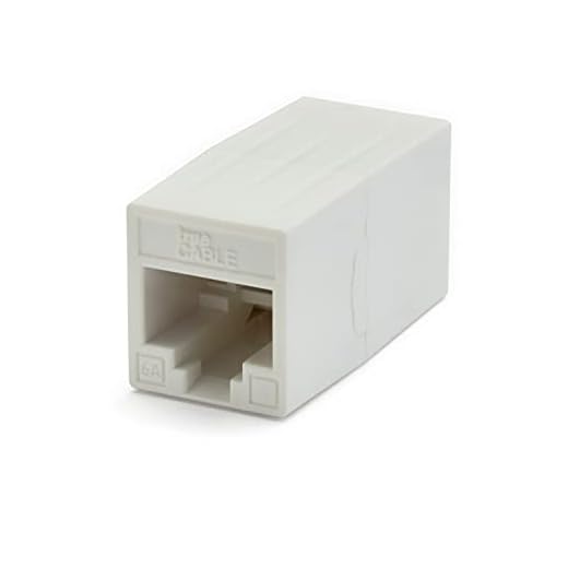 TRUE CABLE Cat6A Inline Coupler, Unshielded (UTP), PoE++ (4PPoE), UL Listed, ETL Verified, ANSI/TIA 568-2.D Cat 6A Performance Compliant, Female to Female RJ45 Couplers, White, 2 Pack