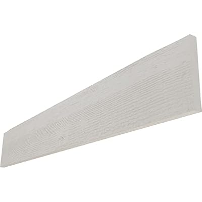 Ekena Millwork BMRSS1C0100X010X216UN Thickness 1-Sided Rough Sawn Endurathane Faux Wood Beam Plank, Factory Prepped