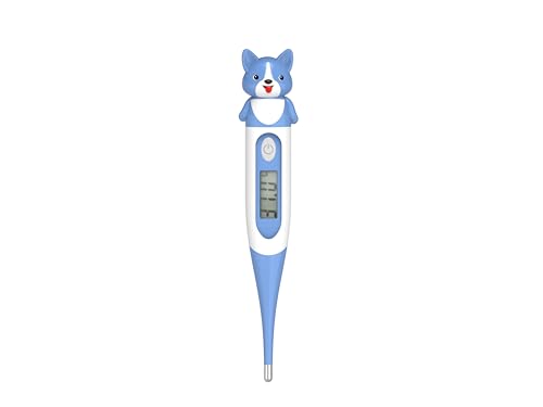 Image of Digital Oral Thermometer Suitable for Children and Adults,High Accuracy Fast Measurement for Oral,Rectal,Underarm,Easy to Maintain Cleanliness and Hygiene,Soft Silicone,Dog