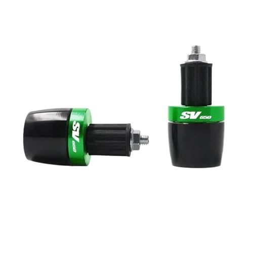 Capuchons de poignées de guidon moto vert pour balades en SV650