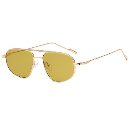 Lunettes de soleil punk en métal anti-UV400 pour protéger les yeux stylés