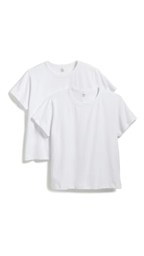 Leset Womens The Margo Tee 2 Pack White XL