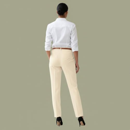 Image of Women Regular Fit Black Formal Pant for Office Wear