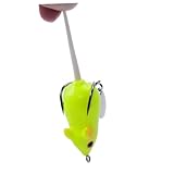 CLISPEED 2 Stück Teiliges Maus köder Künstliche Angelköder mit Doppelhaken Langlebiges Leichtes Zubehör für Outdoor fischen Geeignet für Süßwasserfische Tragbar und Praktisch