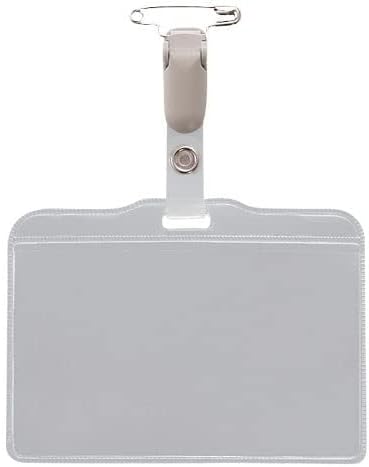 ライオン事務器 タッグ名札 ヨコ型ソフトタイプ 取付用クリップ付 N-73K 1セット(10個) top1-ds-2431734 [