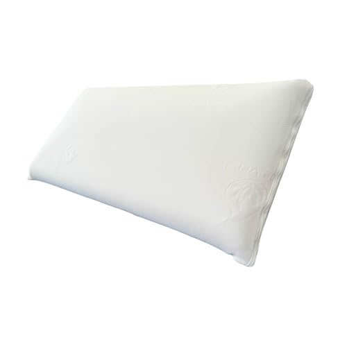 Samborella Almohada viscoelástica con núcleo 100% Viscoelástico, antialérgica, indeformable, higiénica, Transpirable, ergonómica, Calidad máxima (70 cm)