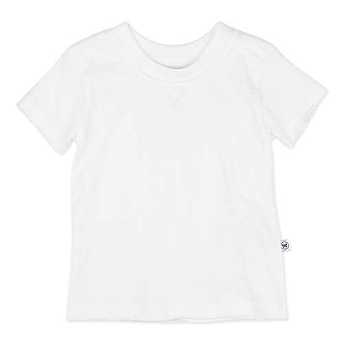 HonestBaby Unisex-Baby 5-Pack Short Sleeve T-Shirts 100% Organic Cotton Baby, Toddler, Little Kid, Boy, Girl, Unisex