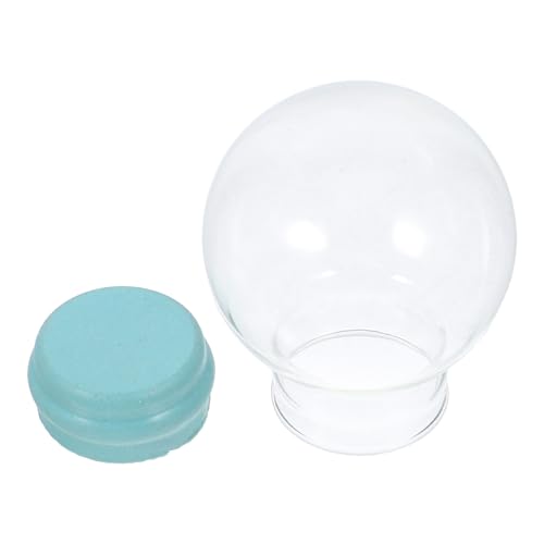 Genérico Bola de Nieve de Cristal Transparente de 45 Mm Cúpula de Vidrio Engrosado para Manualidades Navideñas, Bola Vacía Rellenable para Decoración de Hogar, Oficina y Tienda