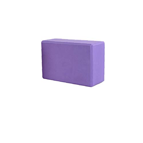 Yoga Block EVA Foam Yoga Brick Exercise Fitness Bricks Lightweight Yoga Aid Tool Great for Yoga and Pilates Purple