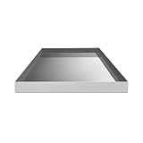 24' x 24' 2.5' Heavy Duty Washer Machine Drain Pan, Galvanized Steel Drip Tray Catch (24'x24' Galvanized)