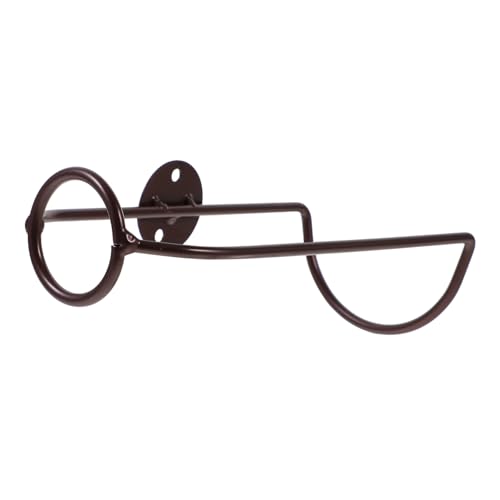 BUGUUYO Soporte de Pared para Botellas de Vino Hierro Resistente Estante de Exhibición Compacto para Almacenamiento Seguro para y Coleccionistas de Vino Diseño Decorativo Color Rojo Cobre