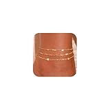 Decholly Ankle Bracelet for Women - 14K Gold Plated Ankle Bracelets Waterproof Beads Anklet Bracelets for Women