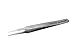 Aven 18049ACU Pattern 2A Tapered Flat Precision Tweezer, Stainless Steel, 4-3/4" Length, 4 Star Grad