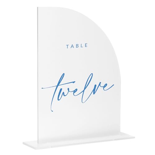 JINMURY 10 Pack Frosted Acrylic Half Arch Sign with Stand | 5x7 I...