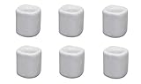 Kheops 6 pcs Ceramic Chime Ritual Spell Candle Holders - White