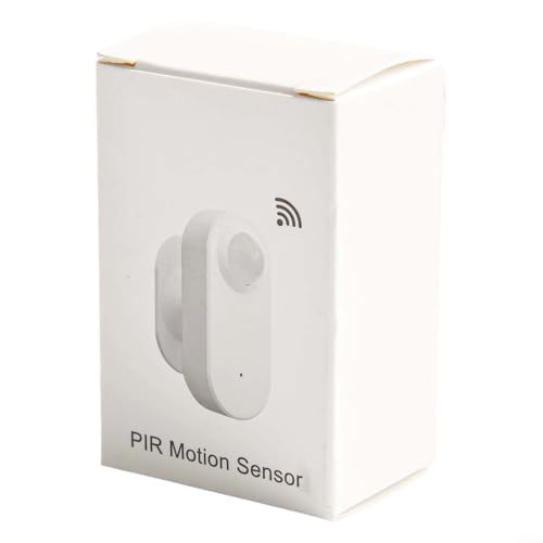 Sensor de movimiento PIR WiFi Tuya, para sensor de presencia humana Zigbee 3.0, detector de movimiento con base ajustable de 360° y ángulos de captura de 105° (para Zig-bee)