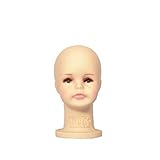 Tutu Infant Dummy Mannequin Manikin Head For Hair Wigs Scarf Hats Stand Display Mould Model (Head Circumference:app37.5cm)
