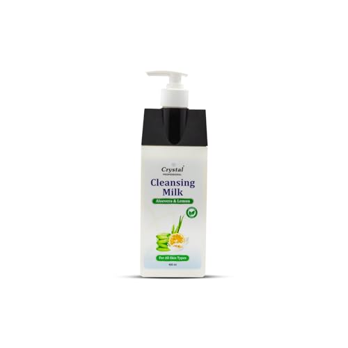 Image of Cleansing Milk with Aloe Vera & Lemon | Hydrating, Soothing, Refreshing, Brightening and Moisturizing Facial Cleanser For Men and Women | Suitable for All Skin Types (400ml)
