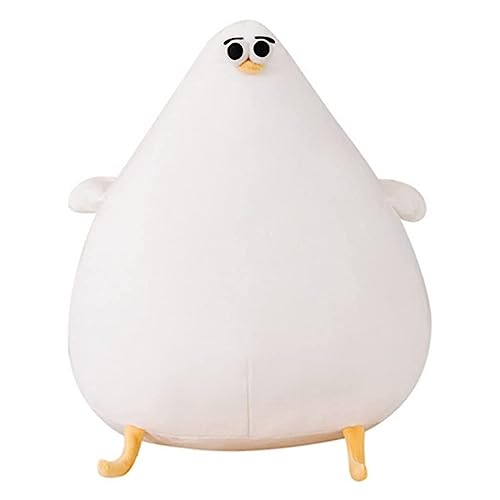OUKEYI Funny Plush Seagull Pillow, Simulation Cute Fat Chicken Doll Toys, Soft Stuffed CushionsChicken Plush Pillow Floor Mat Kawaii Festival Gifts (10.2inches)