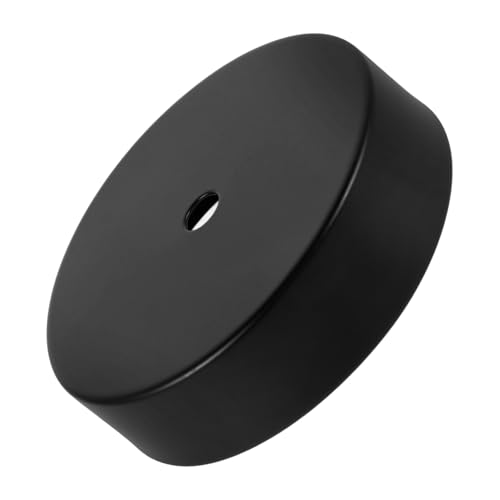 Cabilock Base Lampada Da Tavolo in Ferro Rotonda 100mm Foro Passacavi Supporto Lampada Da Comodino Versatile Per Studio Camera Soggiorno