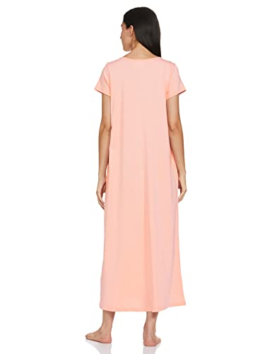 Image of Amazon Brand - Symbol Women Cotton Ankle-Length Casual Regular Nightgown (Available in Plus Sizes)