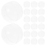 MUELODSIC 20 Stück Leere Kapseln Transparent für Kapselautomaten Mini kugeln Wiederverwendbar Leichte Partybevorzugung Kapselmaschine Nachfüllbehälter Praktische Kleine Behälter