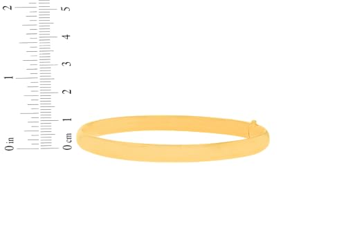 Floreo 10k Yellow Gold 6mm High Polish Shiny Bangle Bracelet3