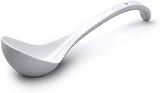 CKS WM Bartleet & Sons 10.5" White Ceramic Ladle