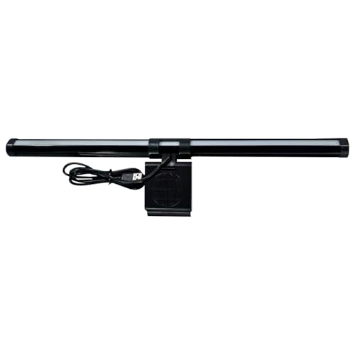 Barra luminosa para monitor – 3 colores lámpara ajustable antirreflejos, luces para pantalla del monitor – para oficina, casa, mesa, dormitorio universidad, banco de trabajo escritorio de cubículo