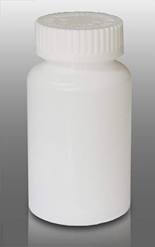 Pharmacy Prescription Vials, White Pill Bottle, 30 Dram Mega Pro Child Resistant Caps, Caps Included, Pack of 130 (Pill Container, Pharmacy Bottle, Pharmacy Container) by Sponix