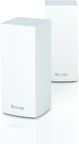 Linksys MX8400 Mesh WiFi 6 Tri-Band System | Connect 80+ Devices | 5,400 Sq Ft Coverage | 2 Pack