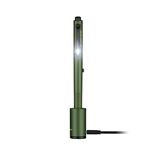 OLIGHT O'Pen Glow EDC Pen Light, 120 Lumens with Green Beam, Rechargeable LED Flashlight for Outdoor Uses, Writing,Adventure, Professional Business Gift(OD Green) 