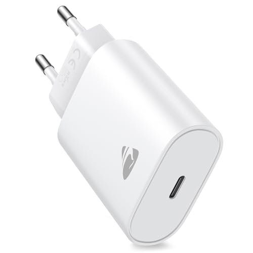Chargeur Rapide USB C, Prise Secteur USBC 20W Charge Rapide pour iPhone 17/17 Air/17 Pro/17 Pro Max /16/15 /14/13 /12/11 /X/XS/XR/SE/iPad Air,Samsung Galaxy,...