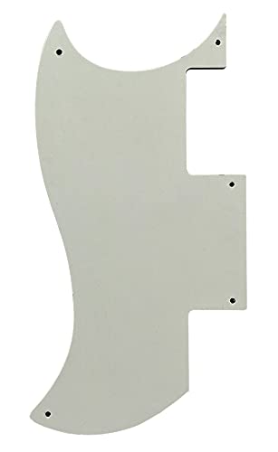 Pickguard de guitare personnalisé pour Epiphone SG Blanc 5 plis - Les Beatles, Paul McCartney, John Lennon, RIngo Starr, George Harrison Pickguard de guitare personnalisé pour Epiphone SG Blanc 5 plis – Image 7