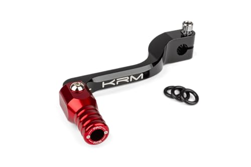 Levier de vitesse KRM noir/rouge Derbi