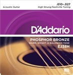 3 Pack D'Addario EJ-38H Phosphor Bronze EJ38H