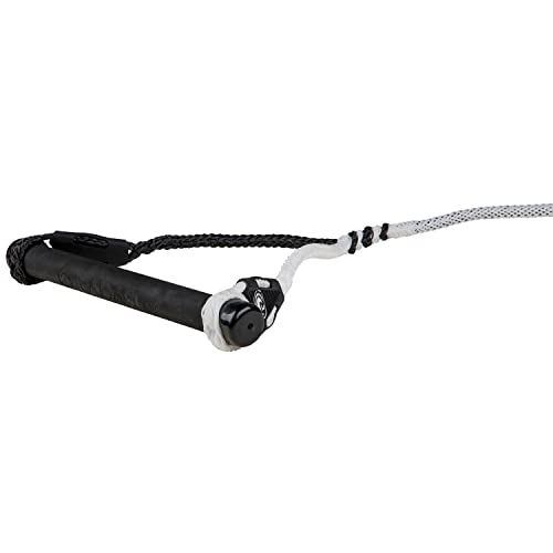 Radar Vapor BarLock Waterski Rope, 12 in. Handle 0.940 in. Diam., Black/White