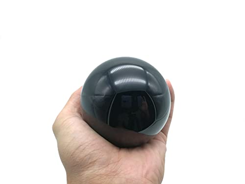 Bcqli 3.15Inch Obsidian Crystal Ball With Wooden Rotating Base For Communicating Dark Magic #TOP2