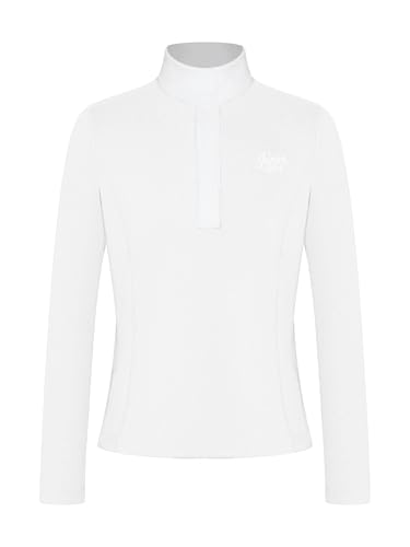 Chemise d'équitation pour filles à manches longues et demi-zip pour le sport équestre